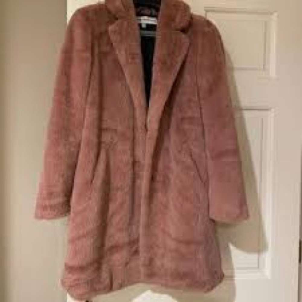 Elegant Dusty Pink Teddy Jacket